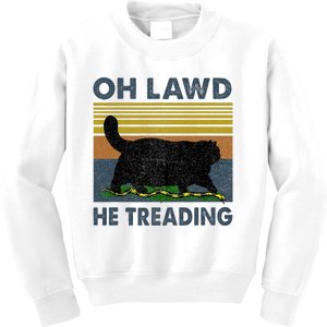 Oh Lawd He Treading Kids Sweatshirt