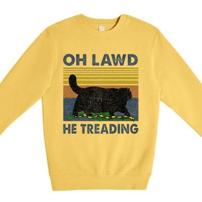 Oh Lawd He Treading Premium Crewneck Sweatshirt