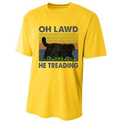 Oh Lawd He Treading Performance Sprint T-Shirt