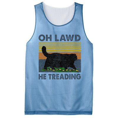 Oh Lawd He Treading Mesh Reversible Basketball Jersey Tank