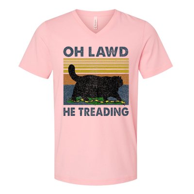 Oh Lawd He Treading V-Neck T-Shirt