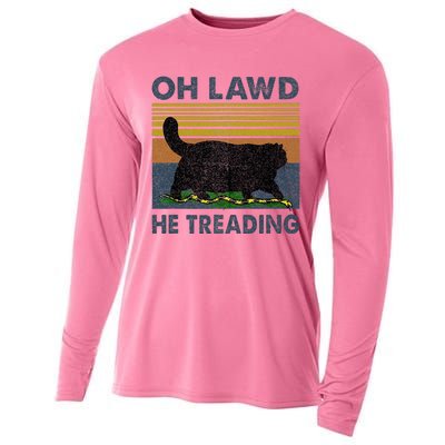 Oh Lawd He Treading Cooling Performance Long Sleeve Crew