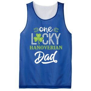 One Lucky Hanoverian Horse Dad Irish Horseback Riding Gift Mesh Reversible Basketball Jersey Tank