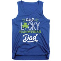 One Lucky Hanoverian Horse Dad Irish Horseback Riding Gift Tank Top