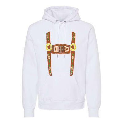 Oktoberfest Lederhosen Halloween Costume German Premium Hoodie