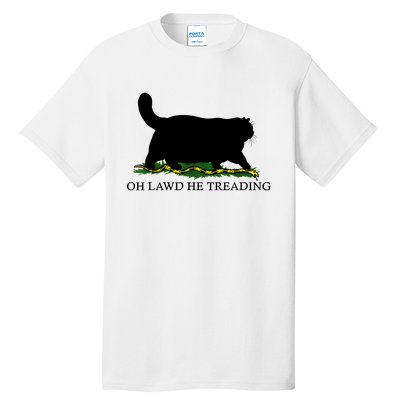 Oh Lawd He Treading Black Cat Tall T-Shirt