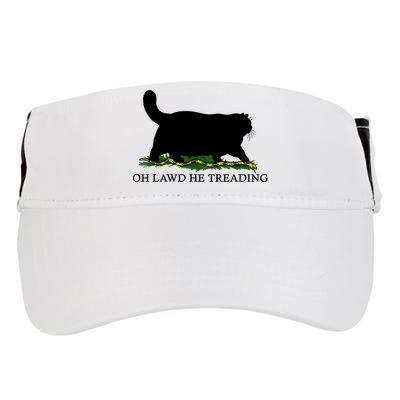 Oh Lawd He Treading Black Cat Adult Drive Performance Visor