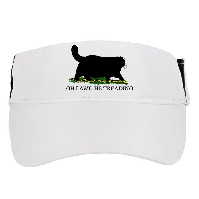Oh Lawd He Treading Black Cat Adult Drive Performance Visor