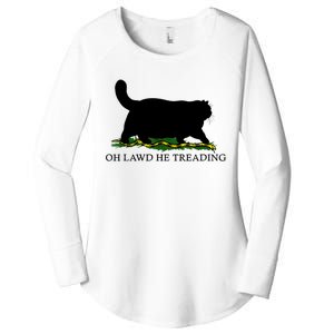 Oh Lawd He Treading Black Cat Women's Perfect Tri Tunic Long Sleeve Shirt