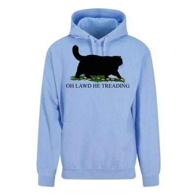 Oh Lawd He Treading Funny Cat Unisex Surf Hoodie