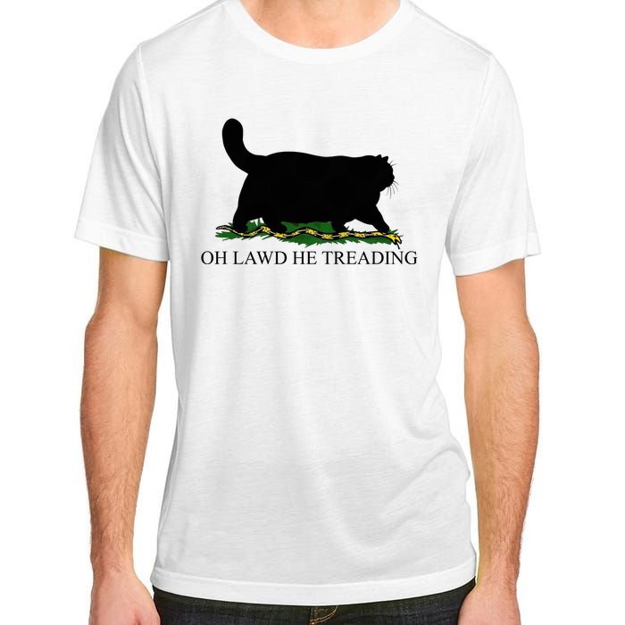 Oh Lawd He Treading Funny Cat Adult ChromaSoft Performance T-Shirt