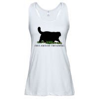 Oh Lawd He Treading Funny Cat Ladies Essential Flowy Tank