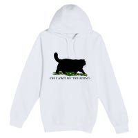 Oh Lawd He Treading Funny Cat Premium Pullover Hoodie