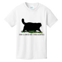 Oh Lawd He Treading Funny Cat Kids T-Shirt