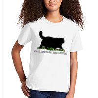 Oh Lawd He Treading Funny Cat Kids T-Shirt