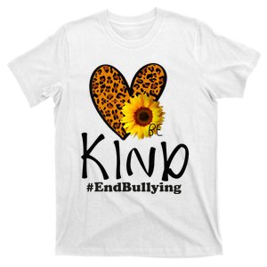 Orange Leopard Heart Embrace Kindness on Unity Day T-Shirt