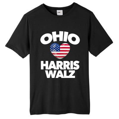 Ohio Loves Harris Walz America Us Columbus Cleveland Oh Gift Tall Fusion ChromaSoft Performance T-Shirt