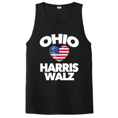 Ohio Loves Harris Walz America Us Columbus Cleveland Oh Gift PosiCharge Competitor Tank