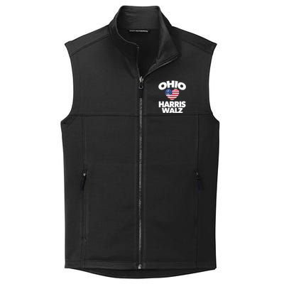 Ohio Loves Harris Walz America Us Columbus Cleveland Oh Gift Collective Smooth Fleece Vest