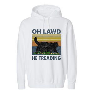 Oh Lawd He Treading Gift Garment-Dyed Fleece Hoodie