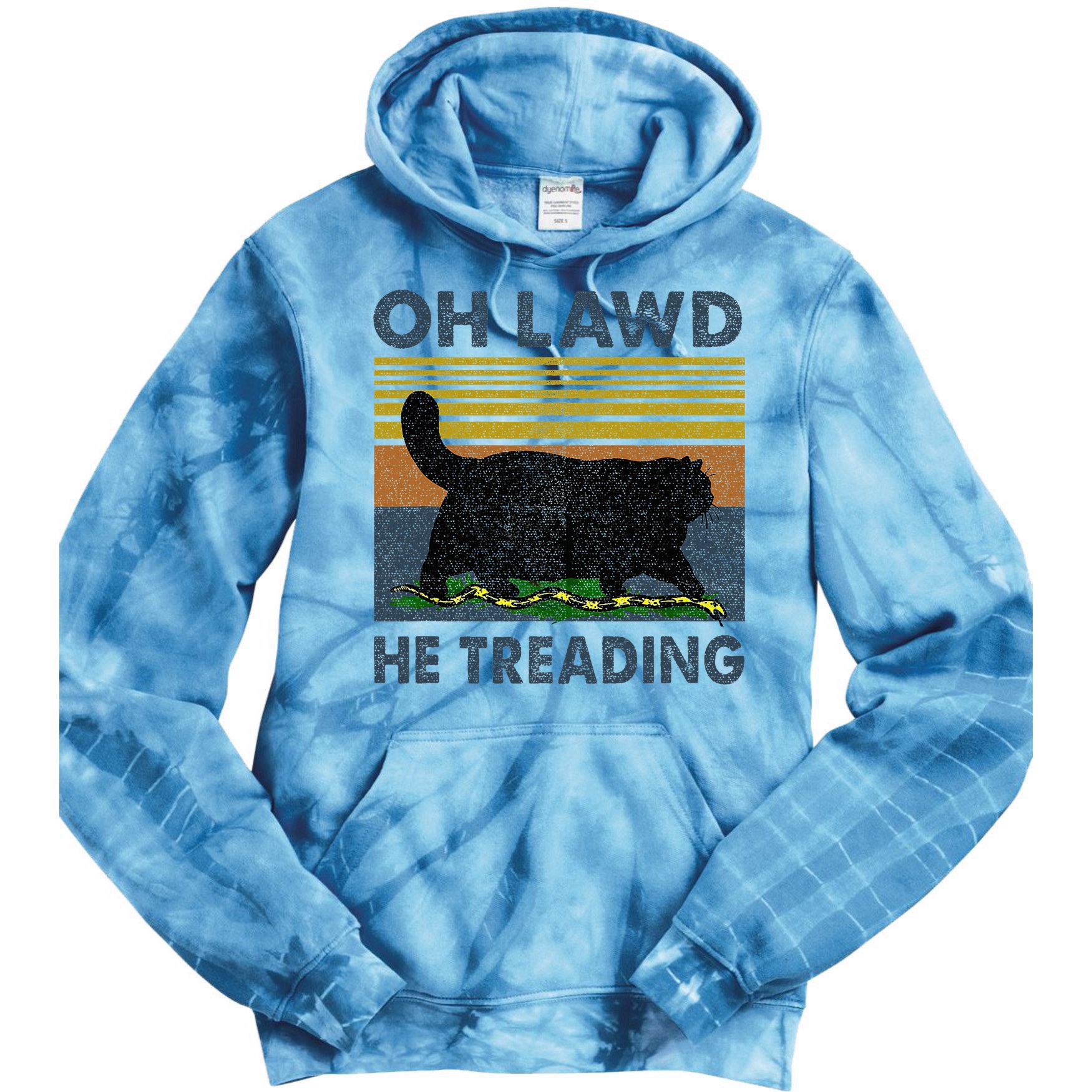 Oh Lawd He Treading Tie Dye Hoodie