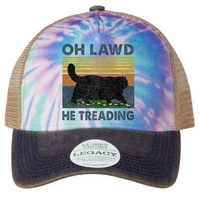 Oh Lawd He Treading Legacy Tie Dye Trucker Hat