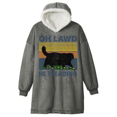 Oh Lawd He Treading Hooded Wearable Blanket
