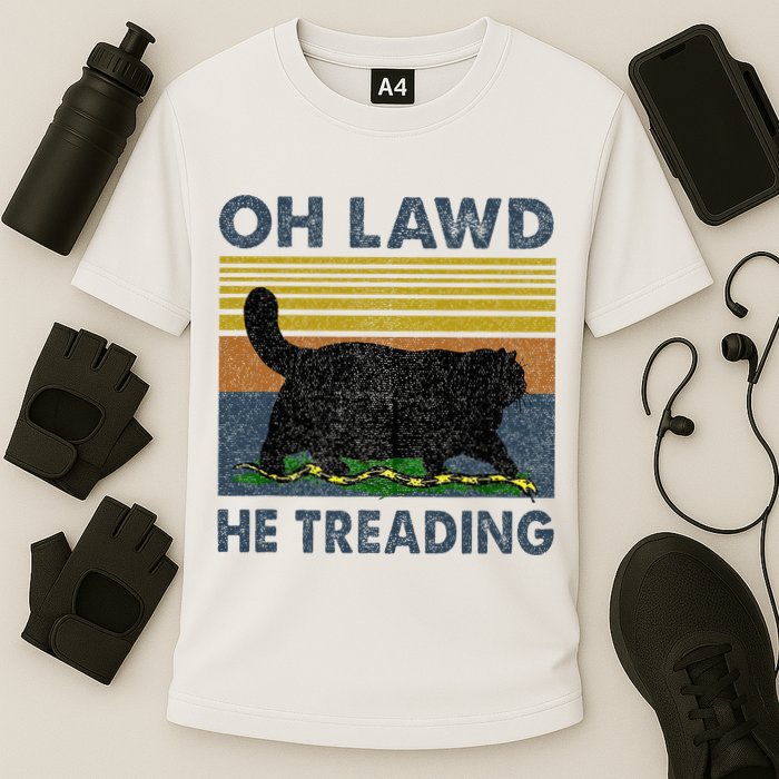Oh Lawd He Treading Cooling Performance Crew T-Shirt