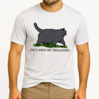 Oh Lawd He Treading Funny Fat Cat Cooling Performance Crew T-Shirt