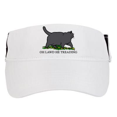 Oh Lawd He Treading Funny Fat Cat Adult Drive Performance Visor