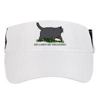 Oh Lawd He Treading Funny Fat Cat Adult Drive Performance Visor