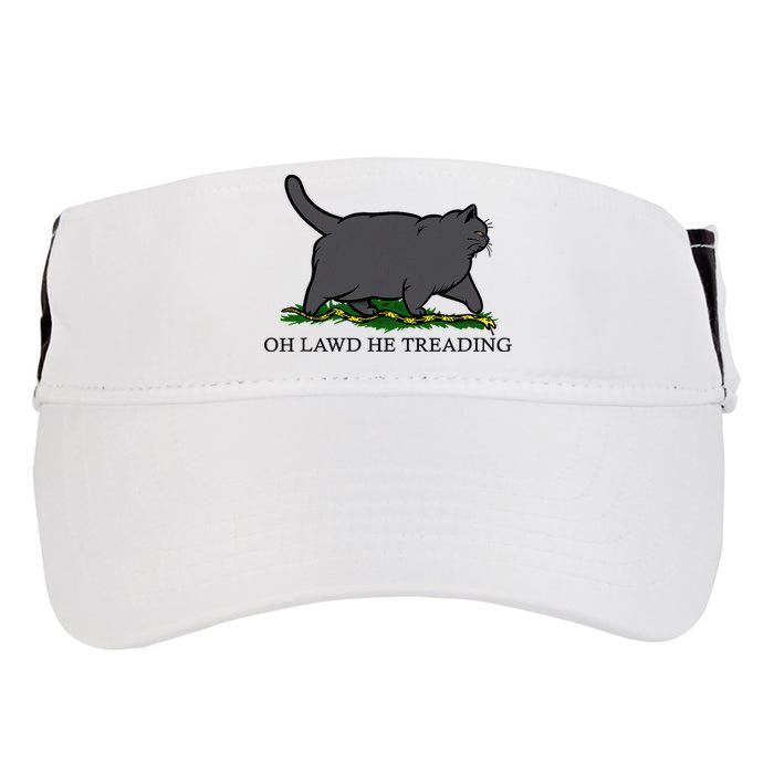 Oh Lawd He Treading Funny Fat Cat Adult Drive Performance Visor