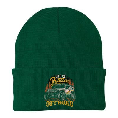 Offroading Life Is Better Offroad 4x4 Adventure Vintage Knit Cap Winter Beanie