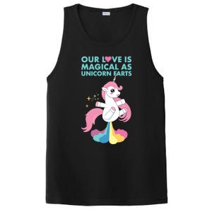 Our Love Is Magical As Unicorn Farts For Friends And Couples Gift PosiCharge Competitor Tank