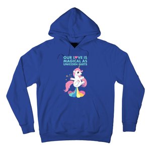 Our Love Is Magical As Unicorn Farts For Friends And Couples Gift Hoodie