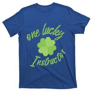 One Lucky Instructor St Patricks Day Fitness Gift T-Shirt