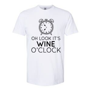 Oh Look Its Wine Oclock Ing Gift Softstyle CVC T-Shirt