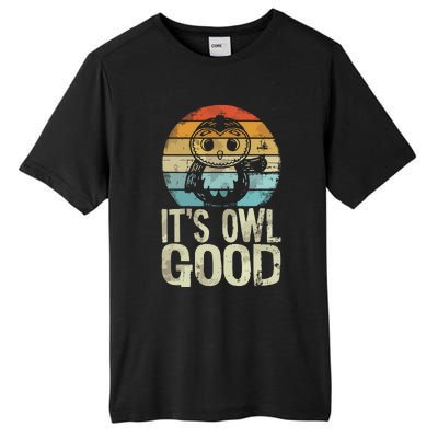 Owl Lover Its Owl Good Funny Owl Pun Tall Fusion ChromaSoft Performance T-Shirt