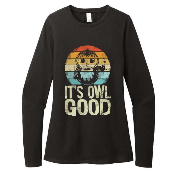 Owl Lover Its Owl Good Funny Owl Pun Womens CVC Long Sleeve Shirt