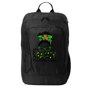 One Lucky Intervention Teacher St Patrick Day Teacher Love K Gift City Backpack