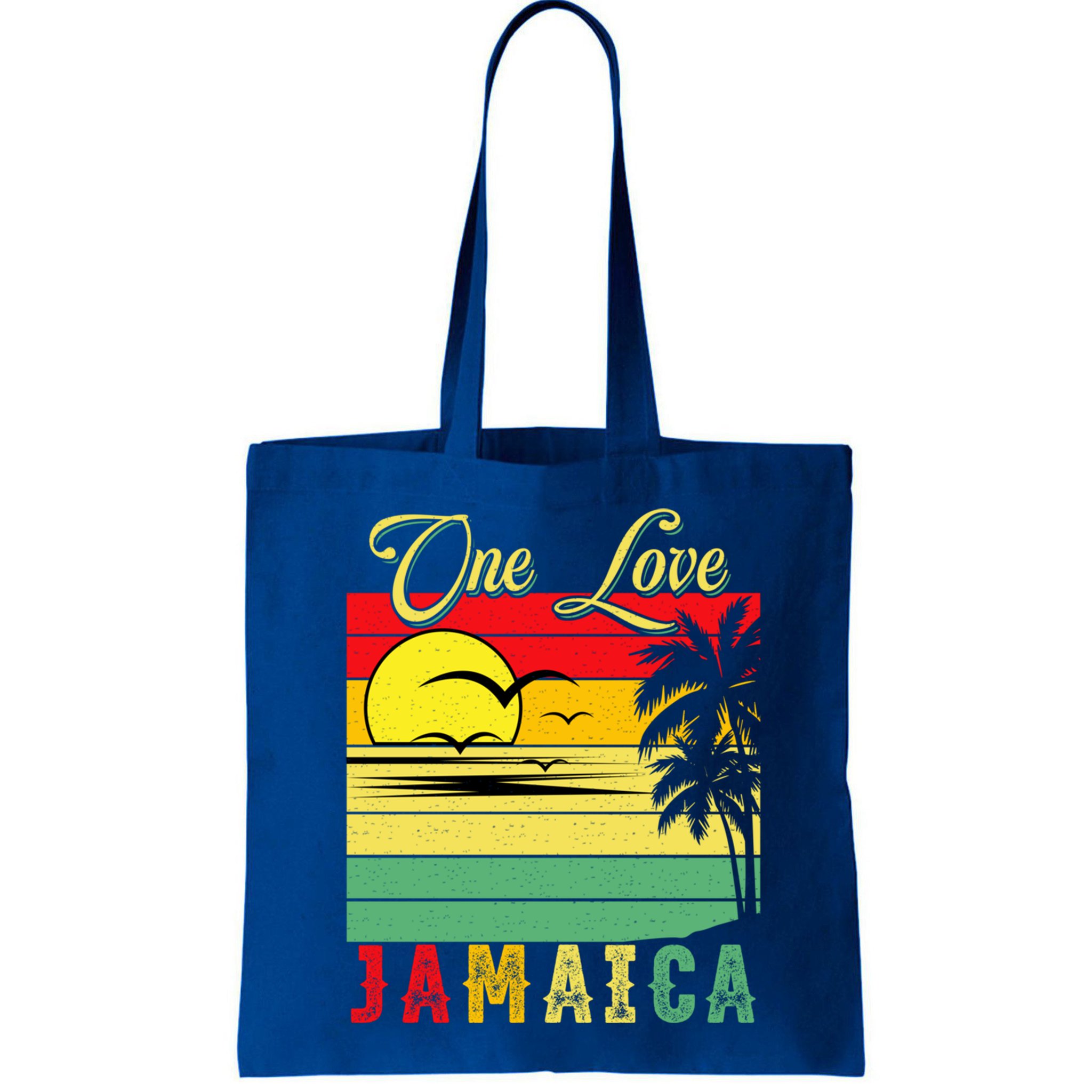 One Love Jamaica Summer Vacation Family Vintage Sunset Beach Gift Bag