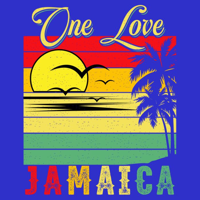 One Love Jamaica Summer Vacation Family Vintage Sunset Beach Gift Bag