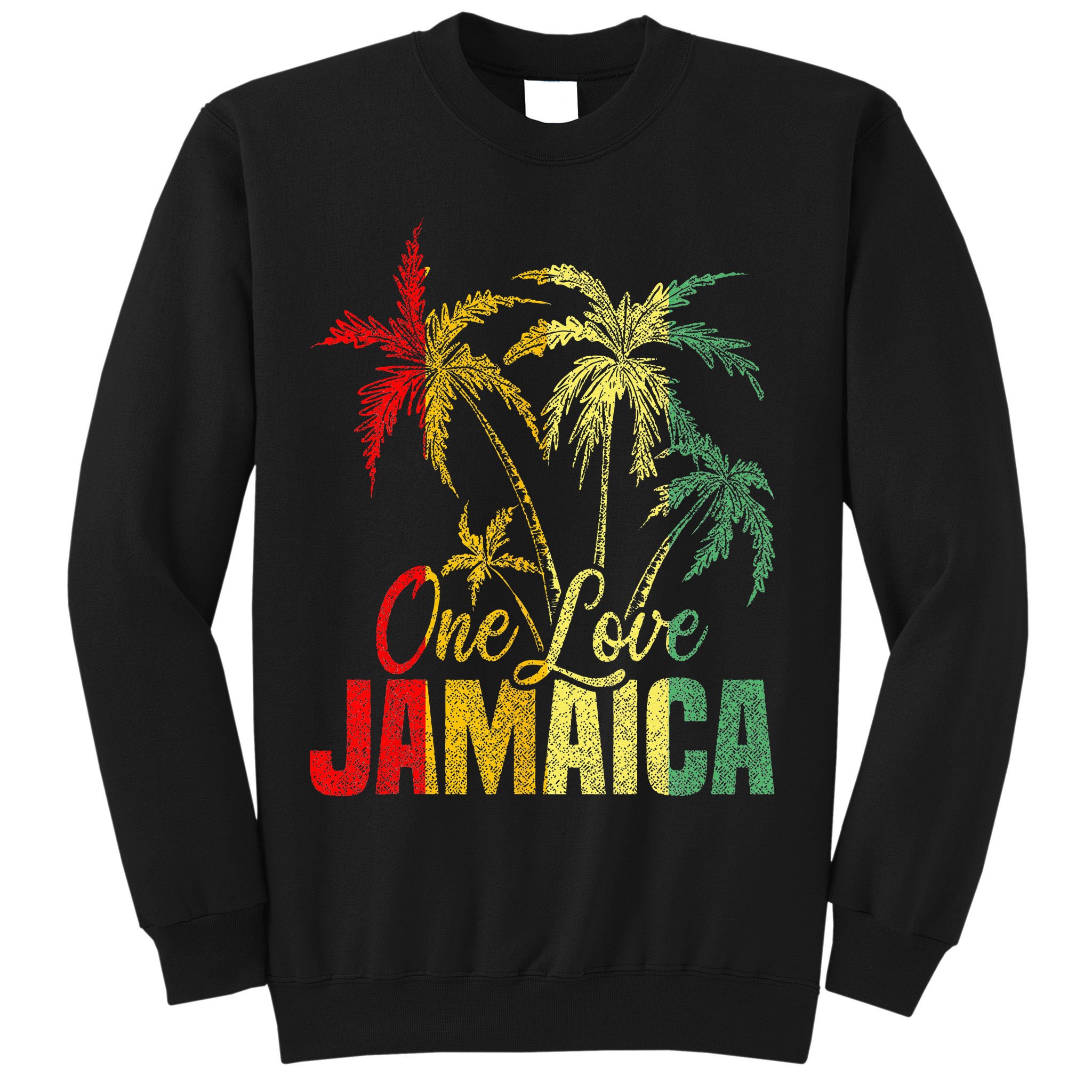 One Love Jamaica Caribbean Vacation Reggae Sweatshirt