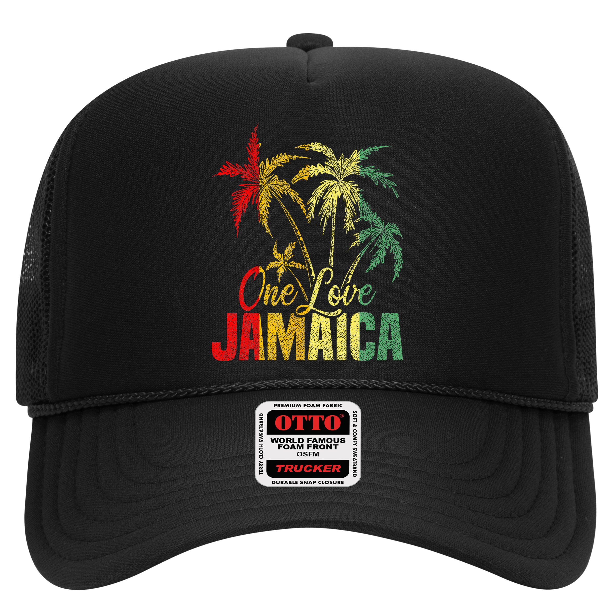 One Love Jamaica Caribbean Vacation Reggae Hat