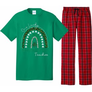 One Lucky Kindergarten Teacher St. Patrick's Day Wo's Pajama Set