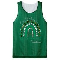 One Lucky Kindergarten Teacher St. Patrick's Day Wo's Mesh Reversible Basketball Jersey Tank