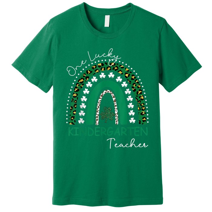 One Lucky Kindergarten Teacher St. Patrick's Day Wo's Premium T-Shirt