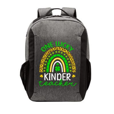 One Lucky Kinder Teacher St Patricks Day Teacher Rainbow Graphic Plus Size Vector Backpack