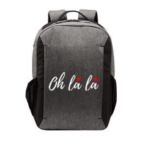 Oh La La, French Word Art With Red Hearts Vector Backpack