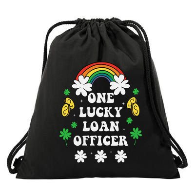 One Lucky Loan Cute St Patricks Day Irish Shamrock Drawstring Bag
